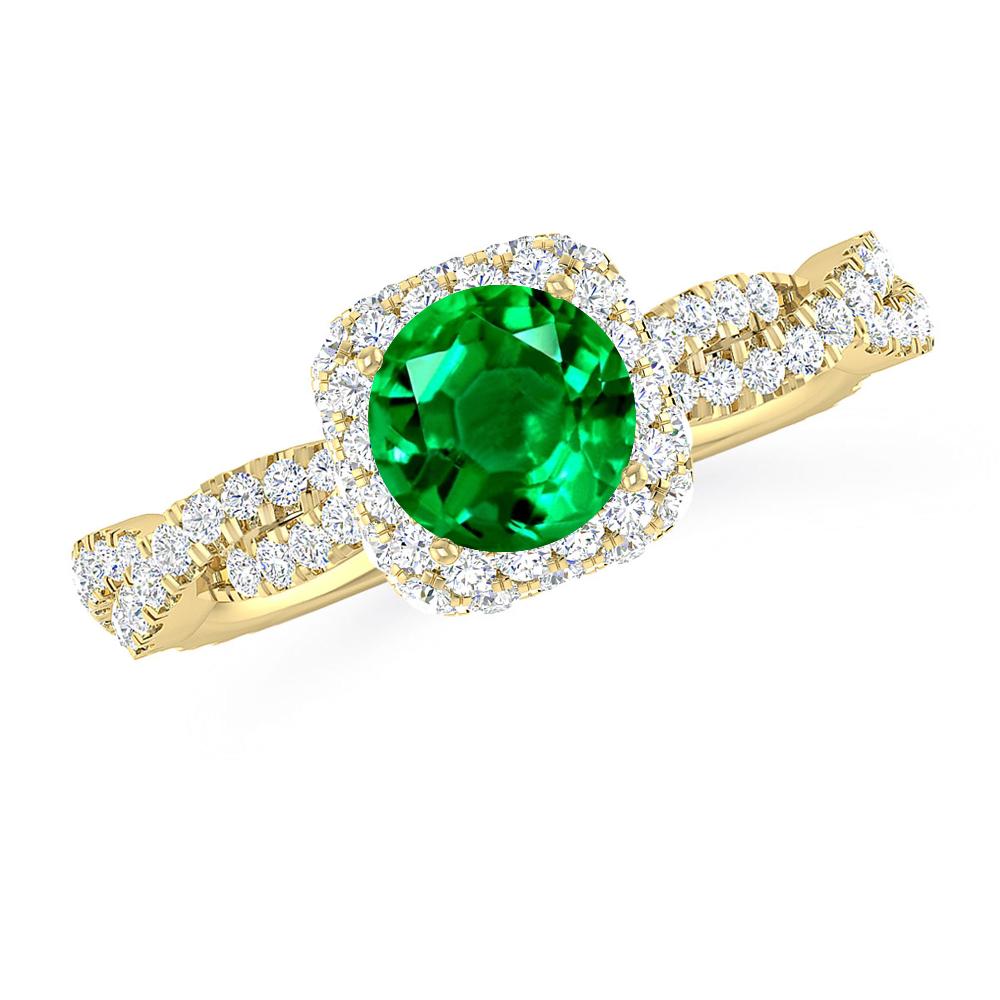 Yellow Gold - Emerald