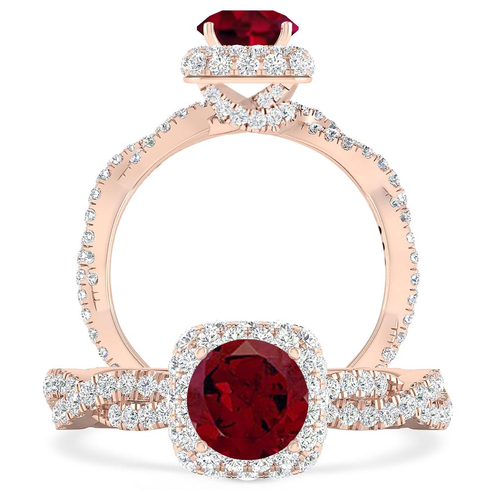 Rose Gold - Garnet