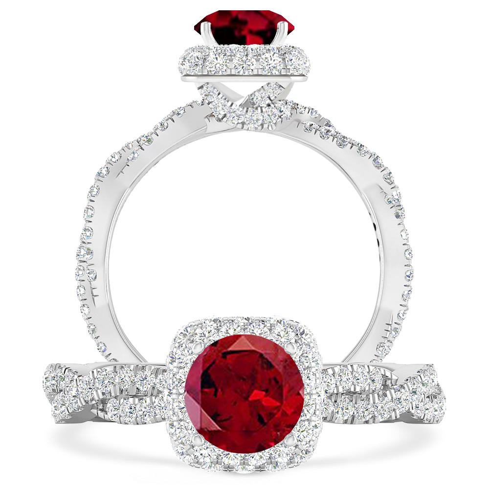 White Gold - Garnet