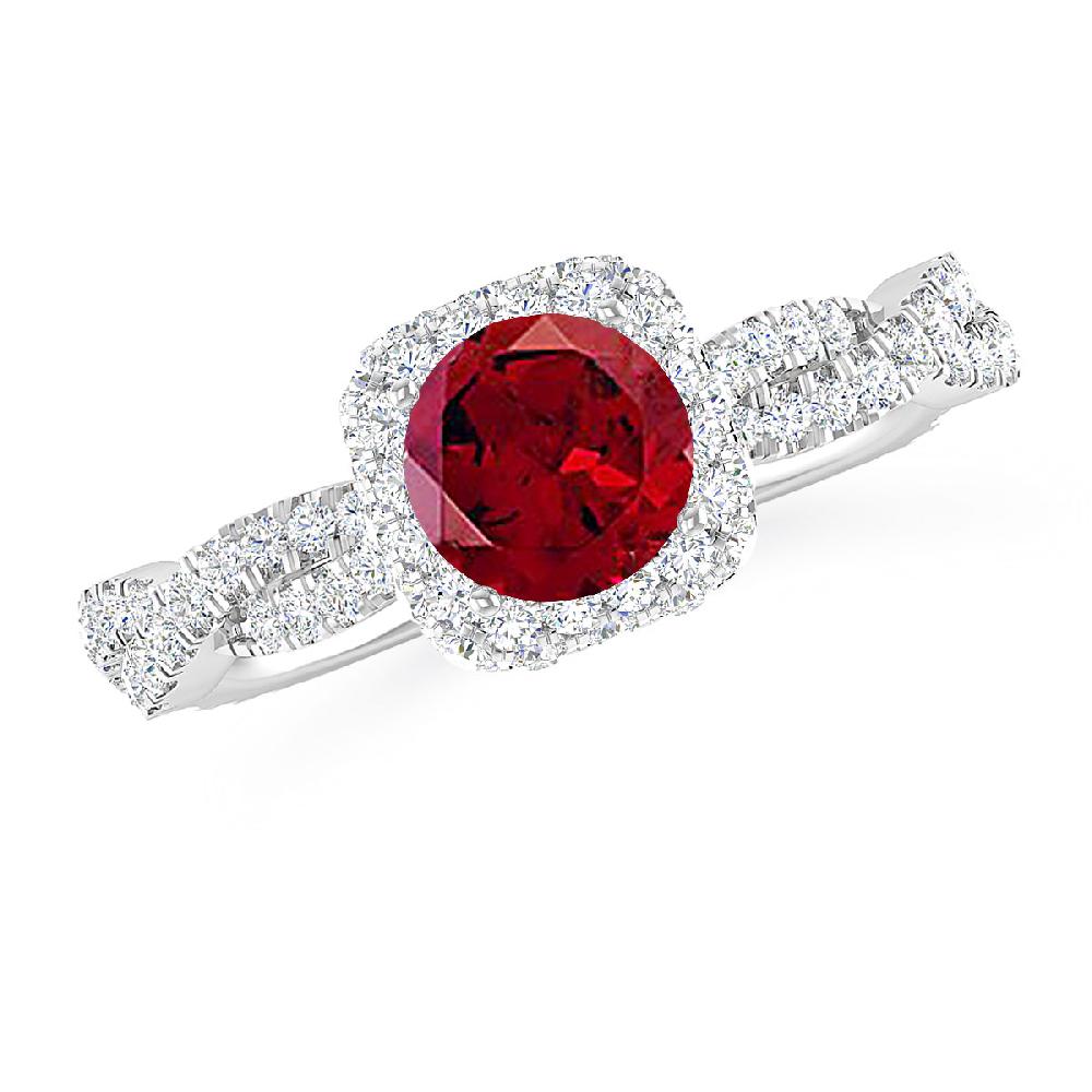 White Gold - Garnet