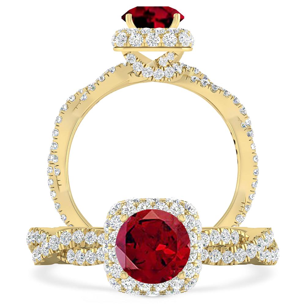 Yellow Gold - Garnet