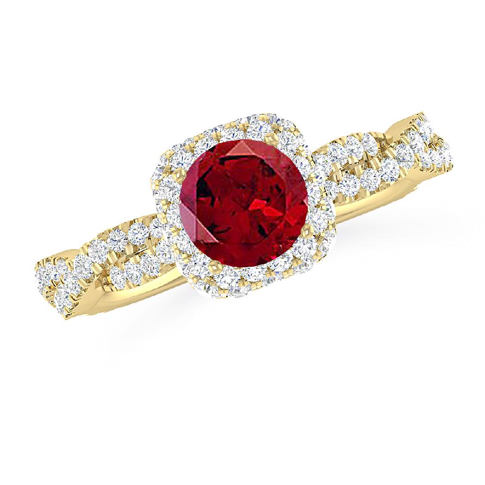 Yellow Gold - Garnet