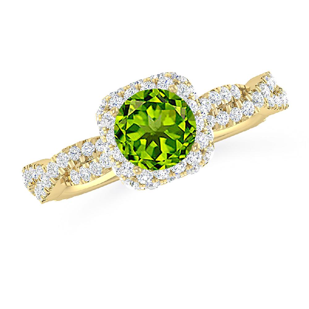 Yellow Gold - Peridot