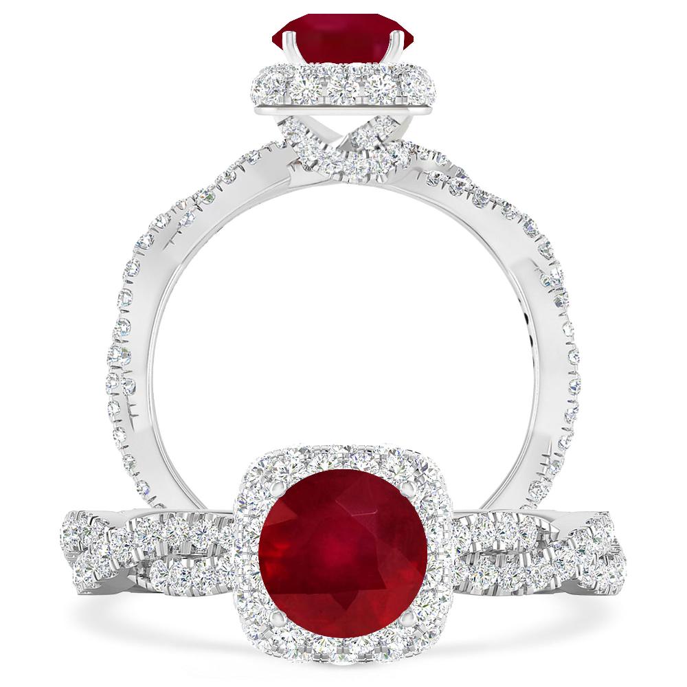 White Gold - Ruby