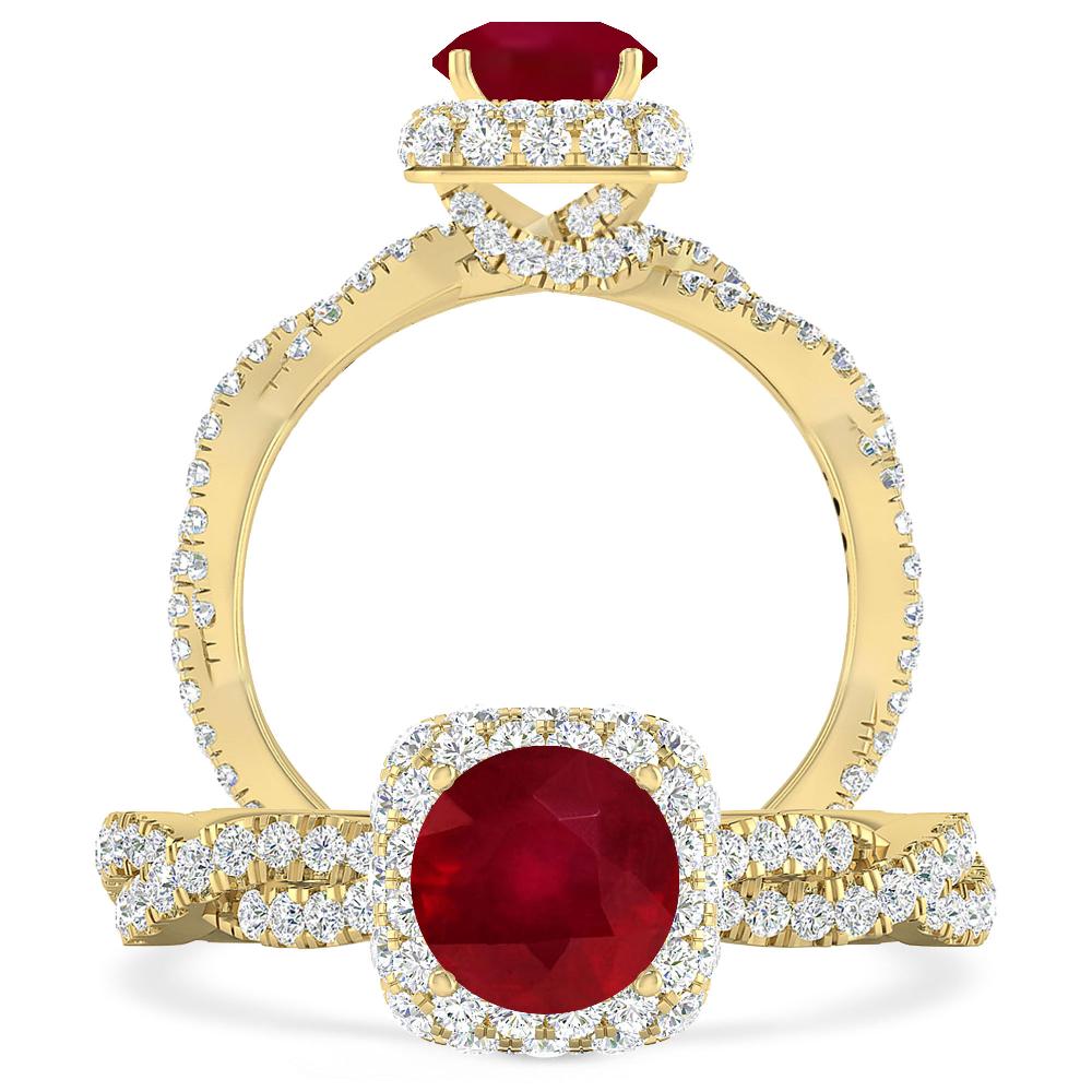 Yellow Gold - Ruby