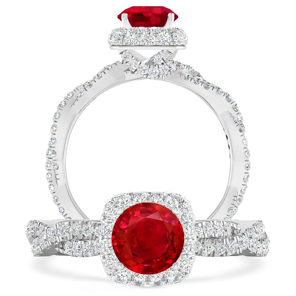 White Gold - Ruby