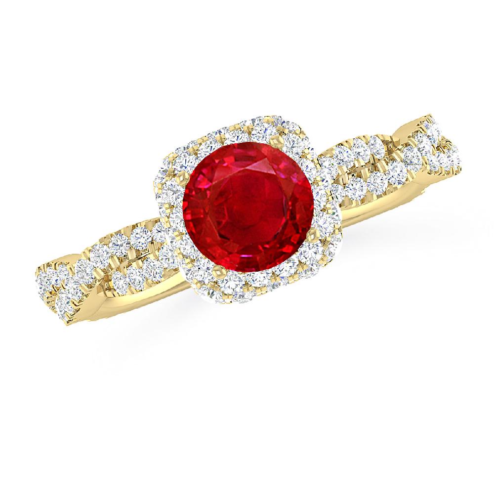 Yellow Gold - Ruby