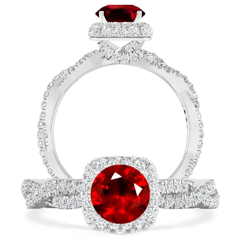 White Gold - Ruby