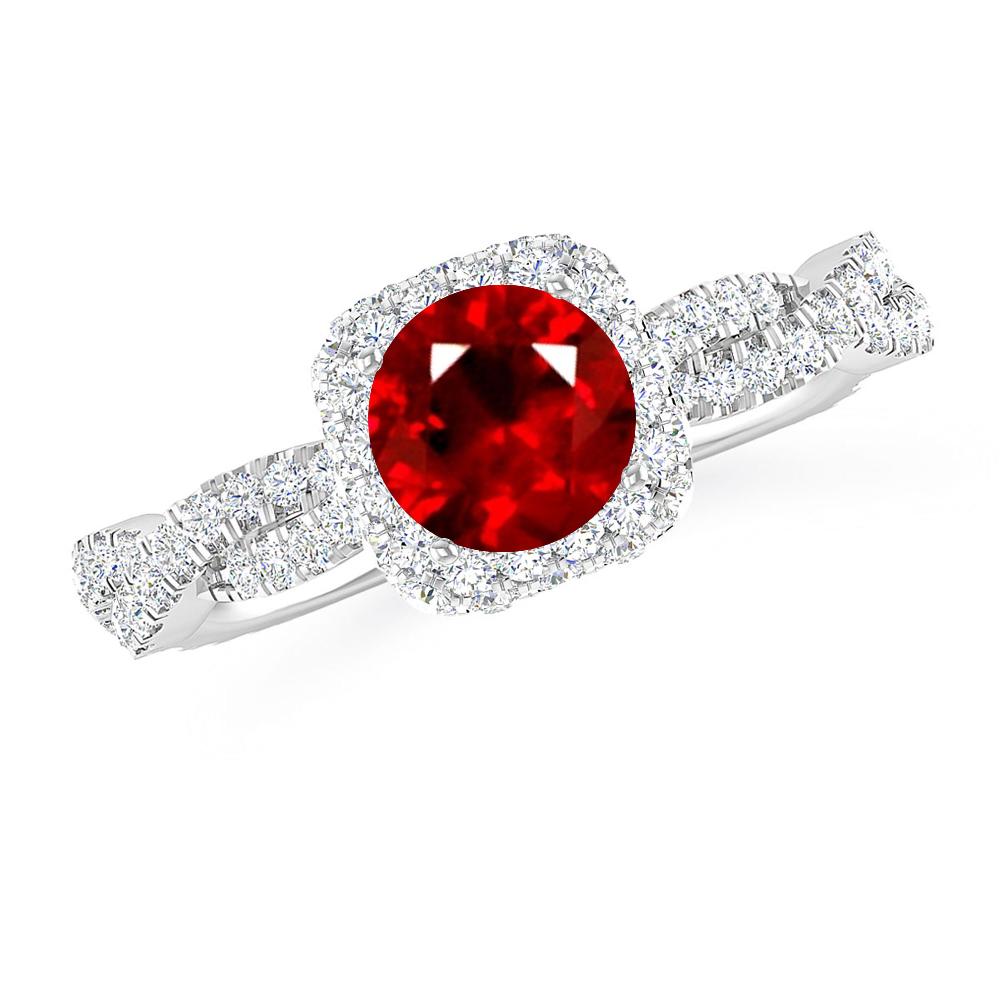 White Gold - Ruby