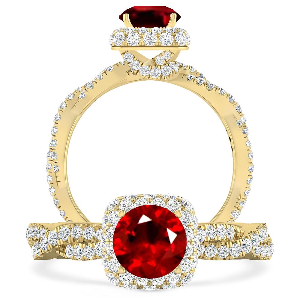 Yellow Gold - Ruby