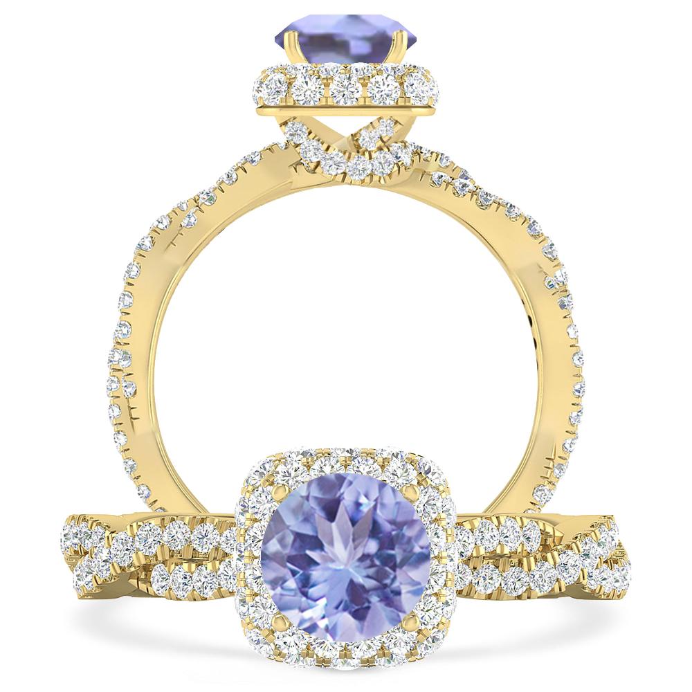 Yellow Gold - Tanzanite