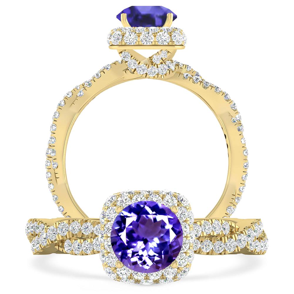 Yellow Gold - Tanzanite