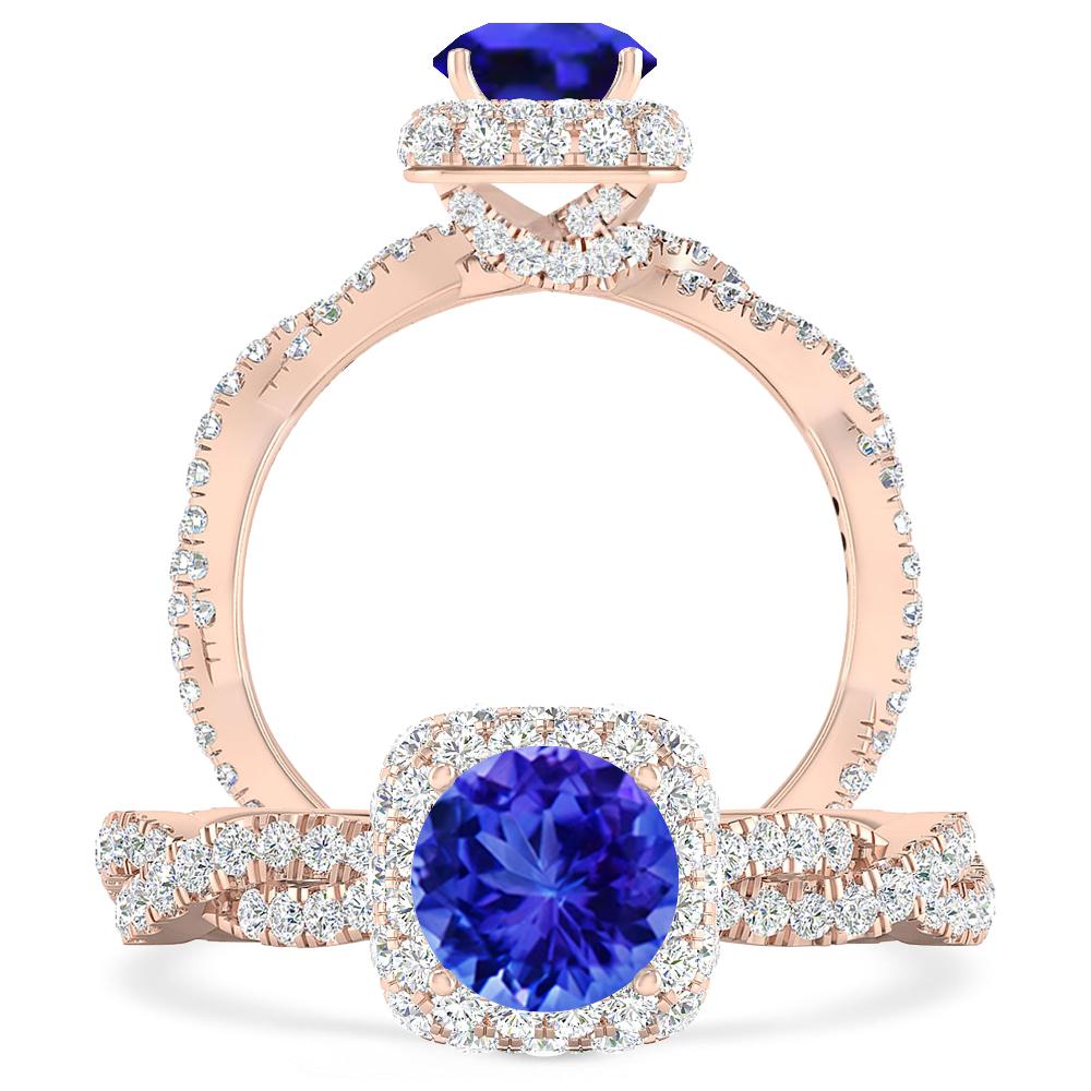 Rose Gold - Tanzanite