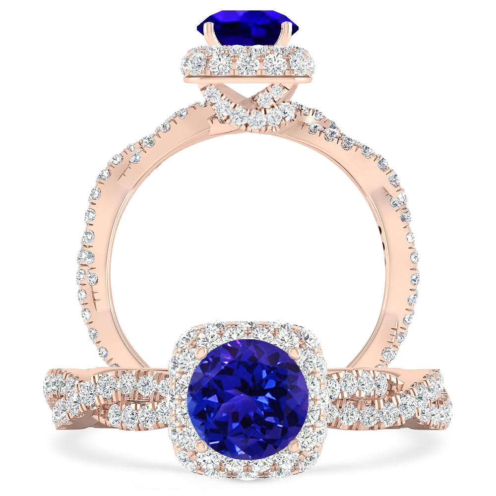 Rose Gold - Tanzanite