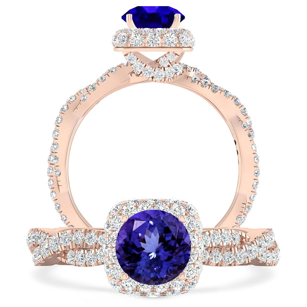 Rose Gold - Tanzanite