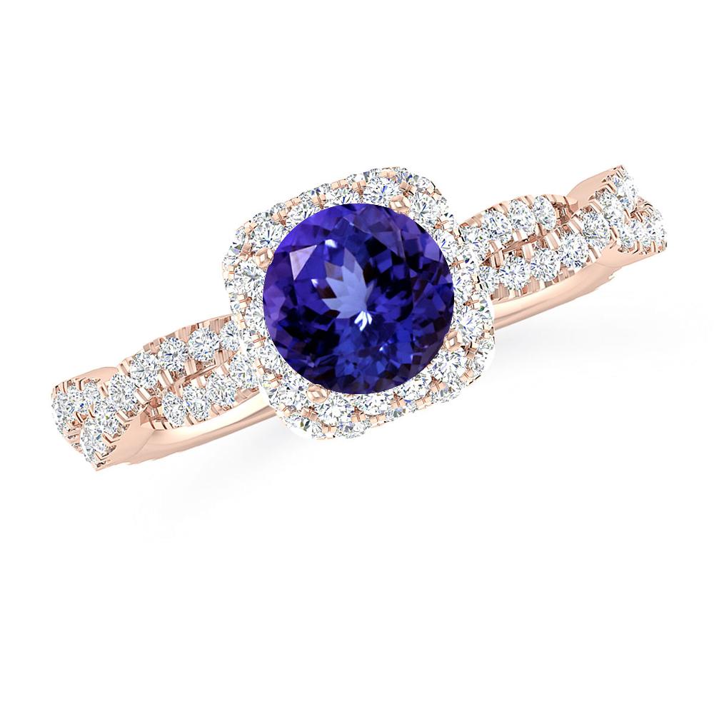 Rose Gold - Tanzanite