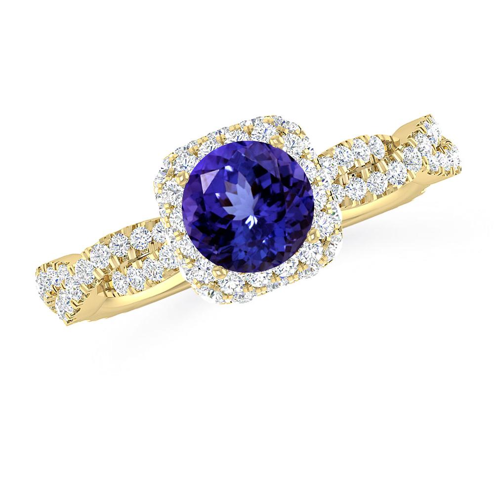 Yellow Gold - Tanzanite