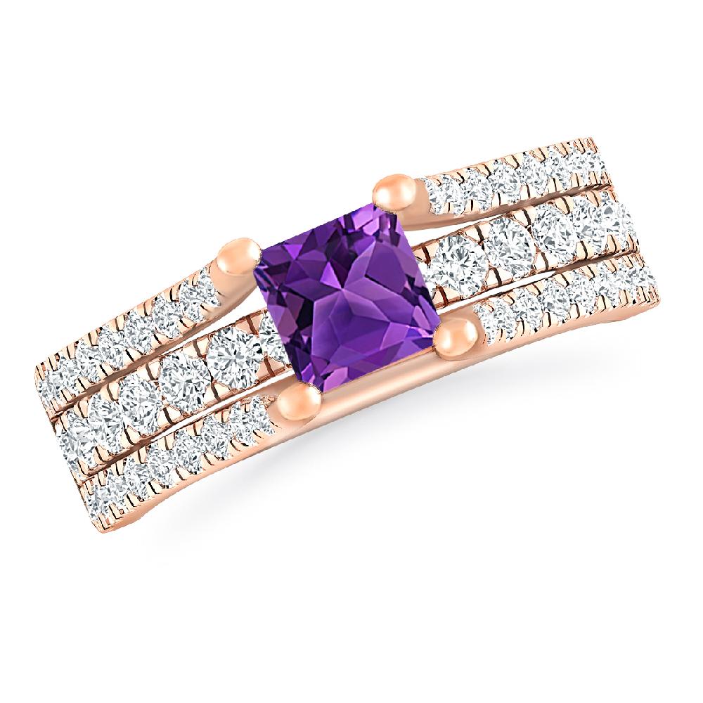 Rose Gold - Amethyst