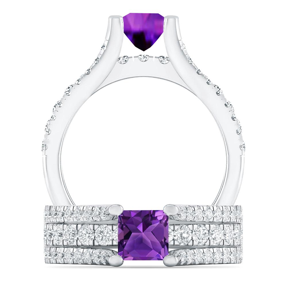 White Gold - Amethyst