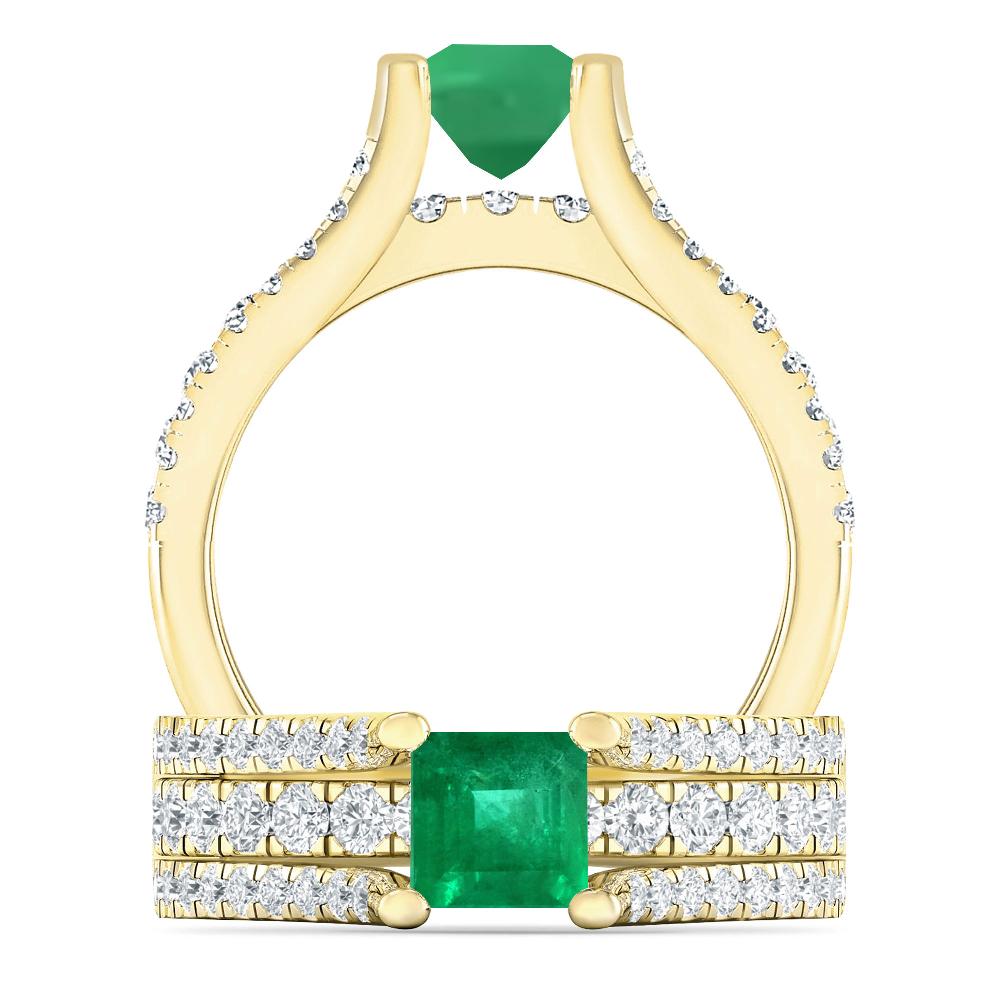 Yellow Gold - Emerald