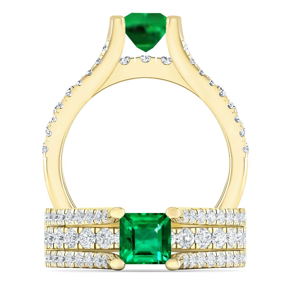 Yellow Gold - Emerald