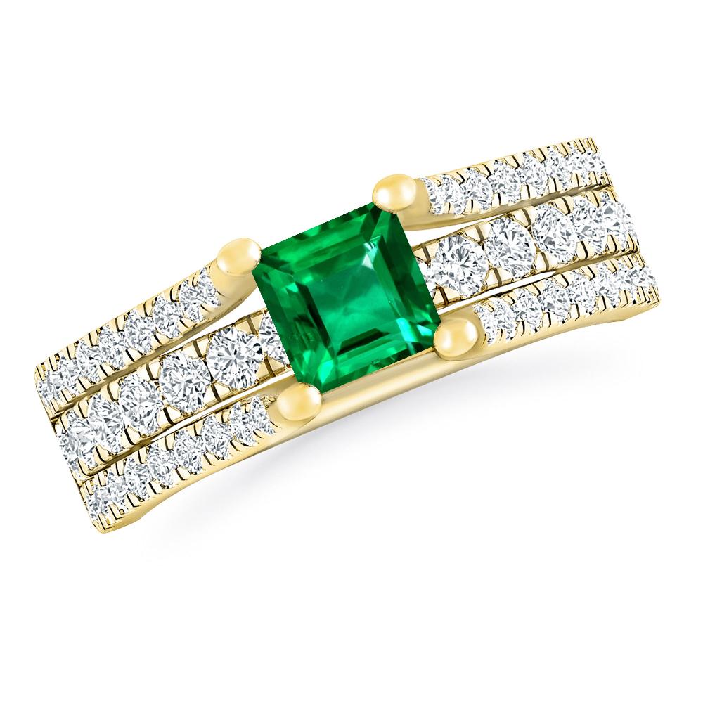 Yellow Gold - Emerald