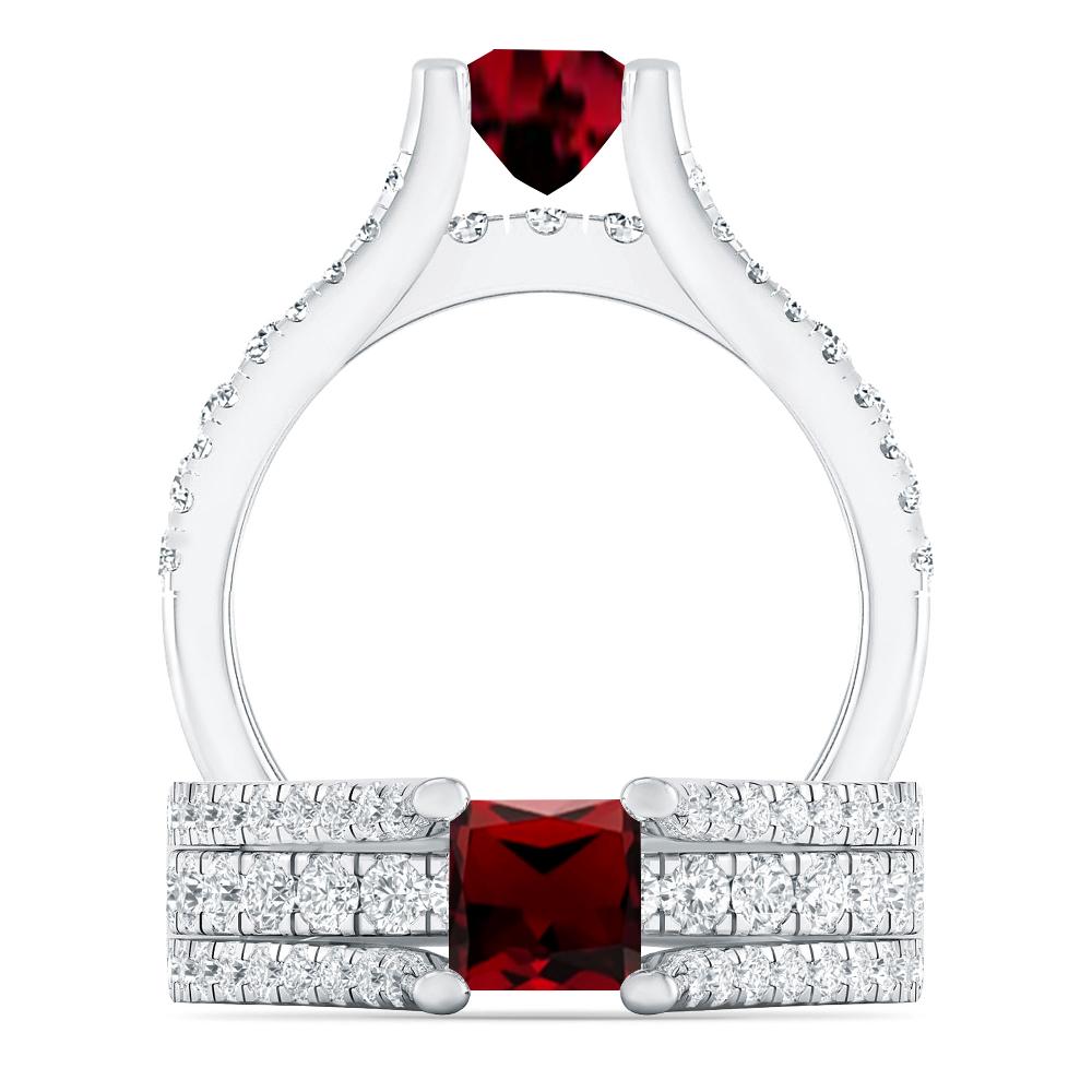 White Gold - Garnet