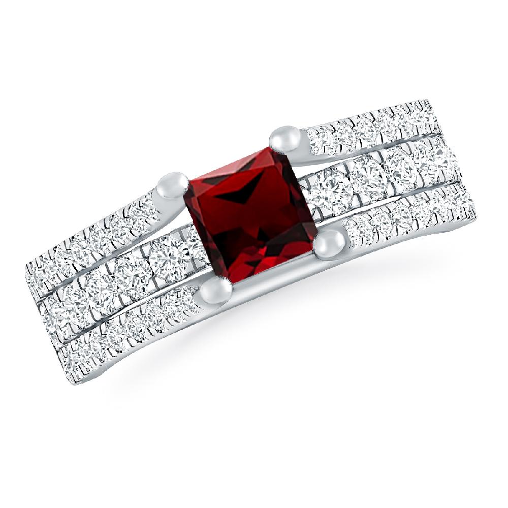 White Gold - Garnet