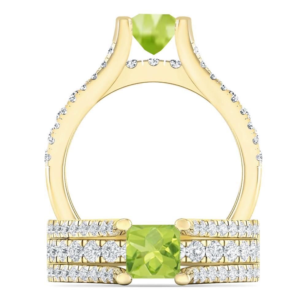 Yellow Gold - Peridot