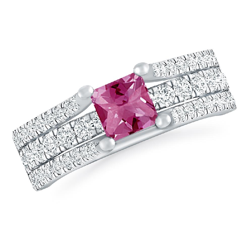 White Gold - Pink Tourmaline