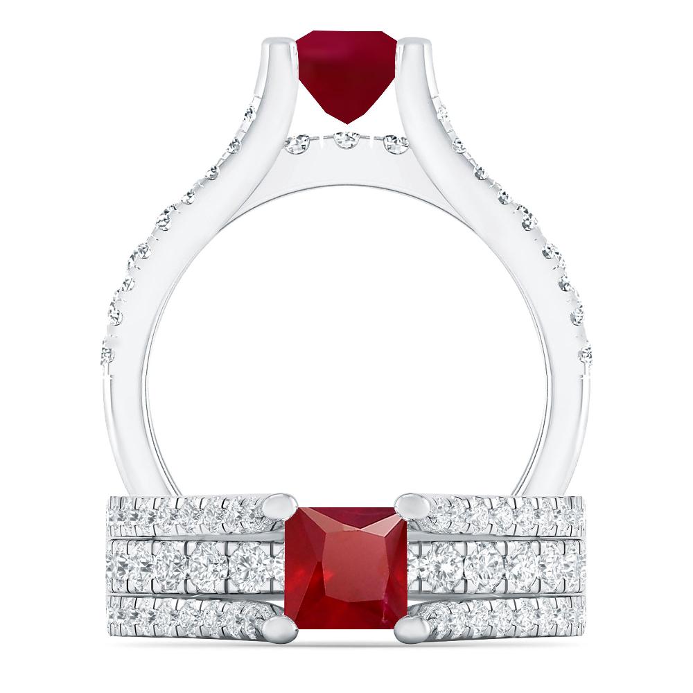 White Gold - Ruby