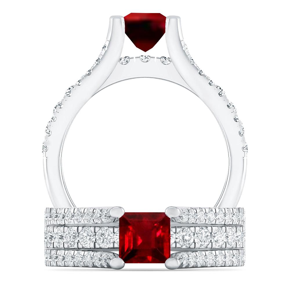 White Gold - Ruby