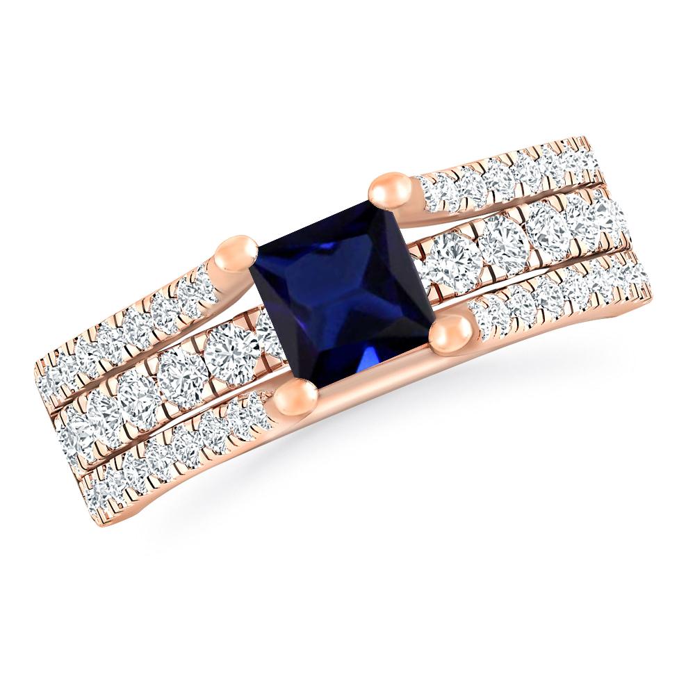 Rose Gold - Sapphire