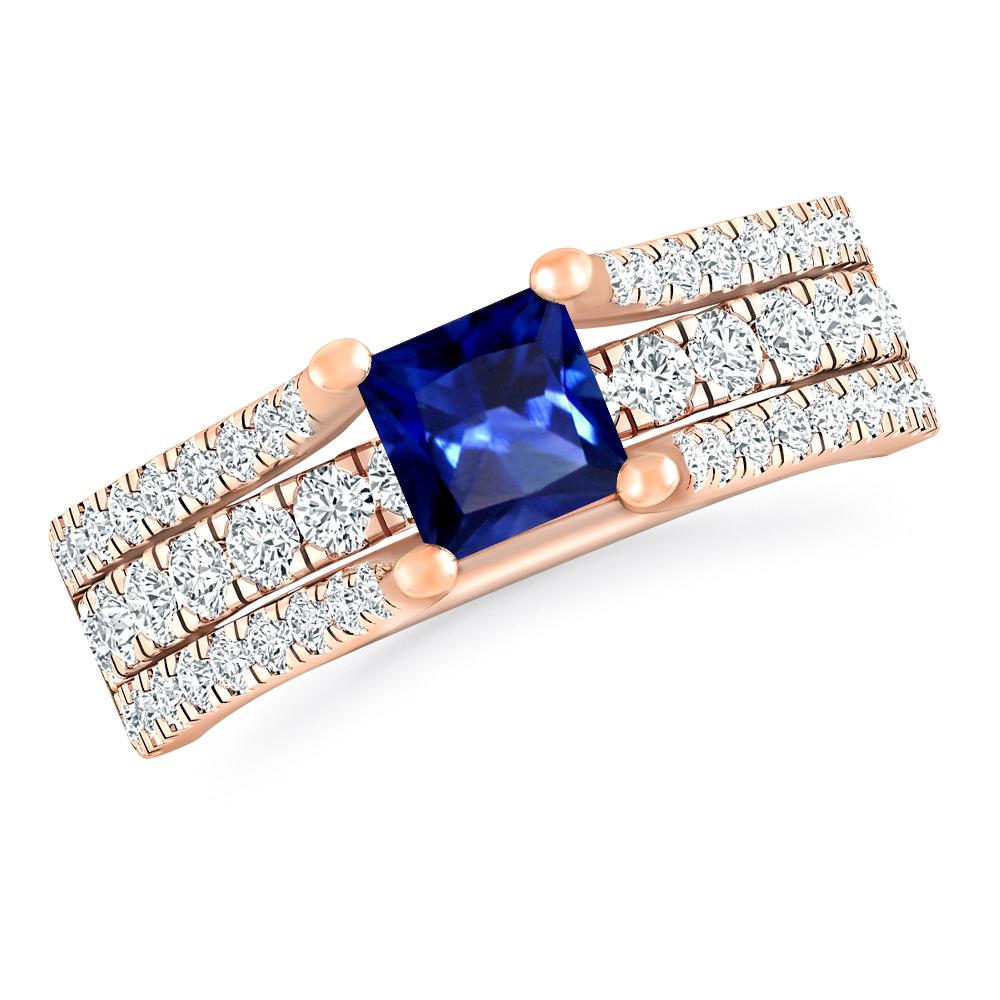 Rose Gold - Sapphire