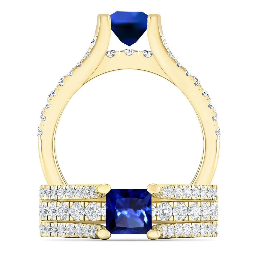 Yellow Gold - Sapphire