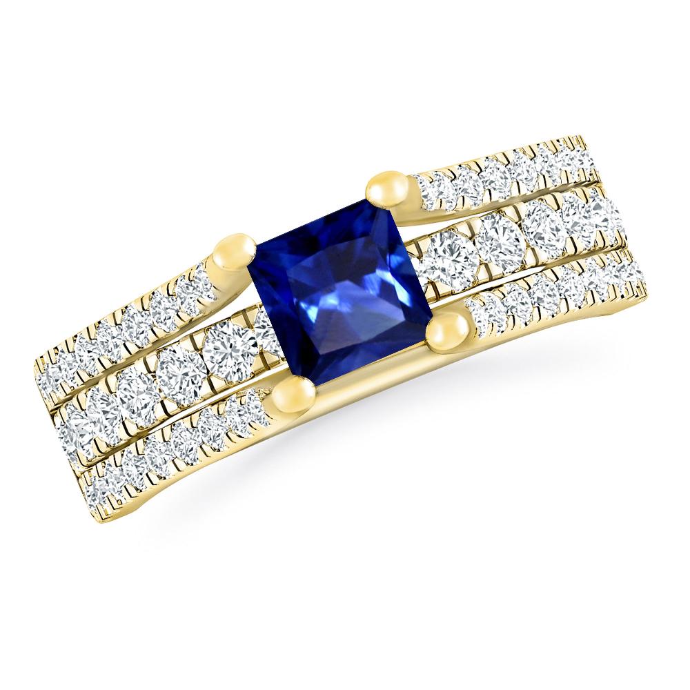 Yellow Gold - Sapphire