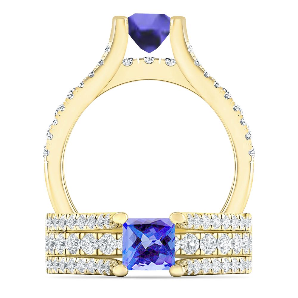 Yellow Gold - Tanzanite