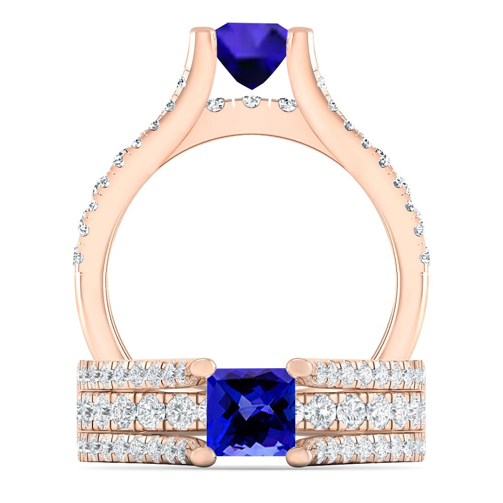 Rose Gold - Tanzanite