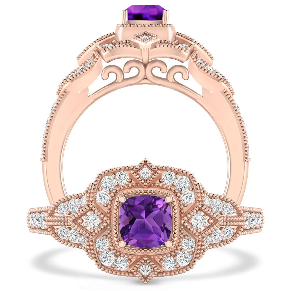 Rose Gold - Amethyst