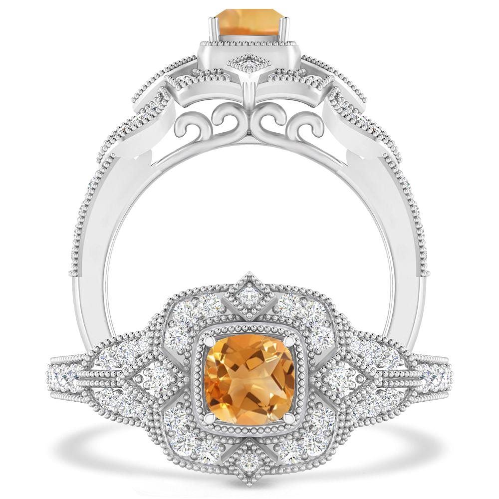 White Gold - Citrine