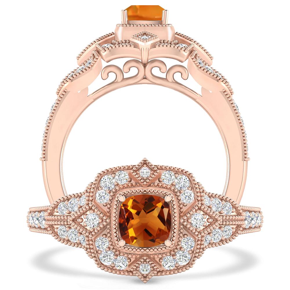 Rose Gold - Citrine