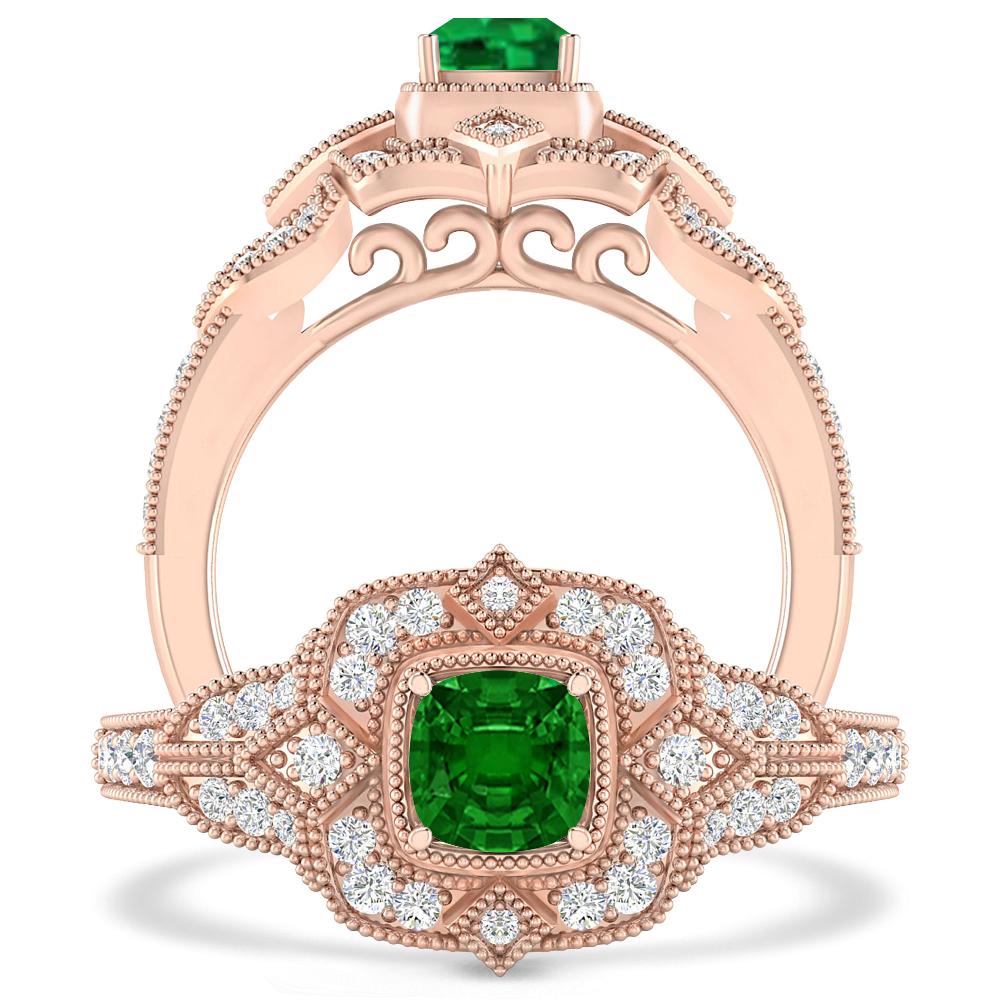 Rose Gold - Emerald