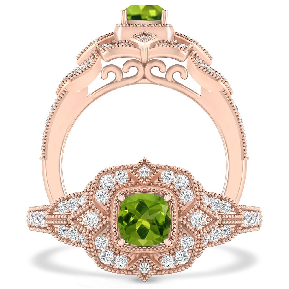 Rose Gold - Peridot