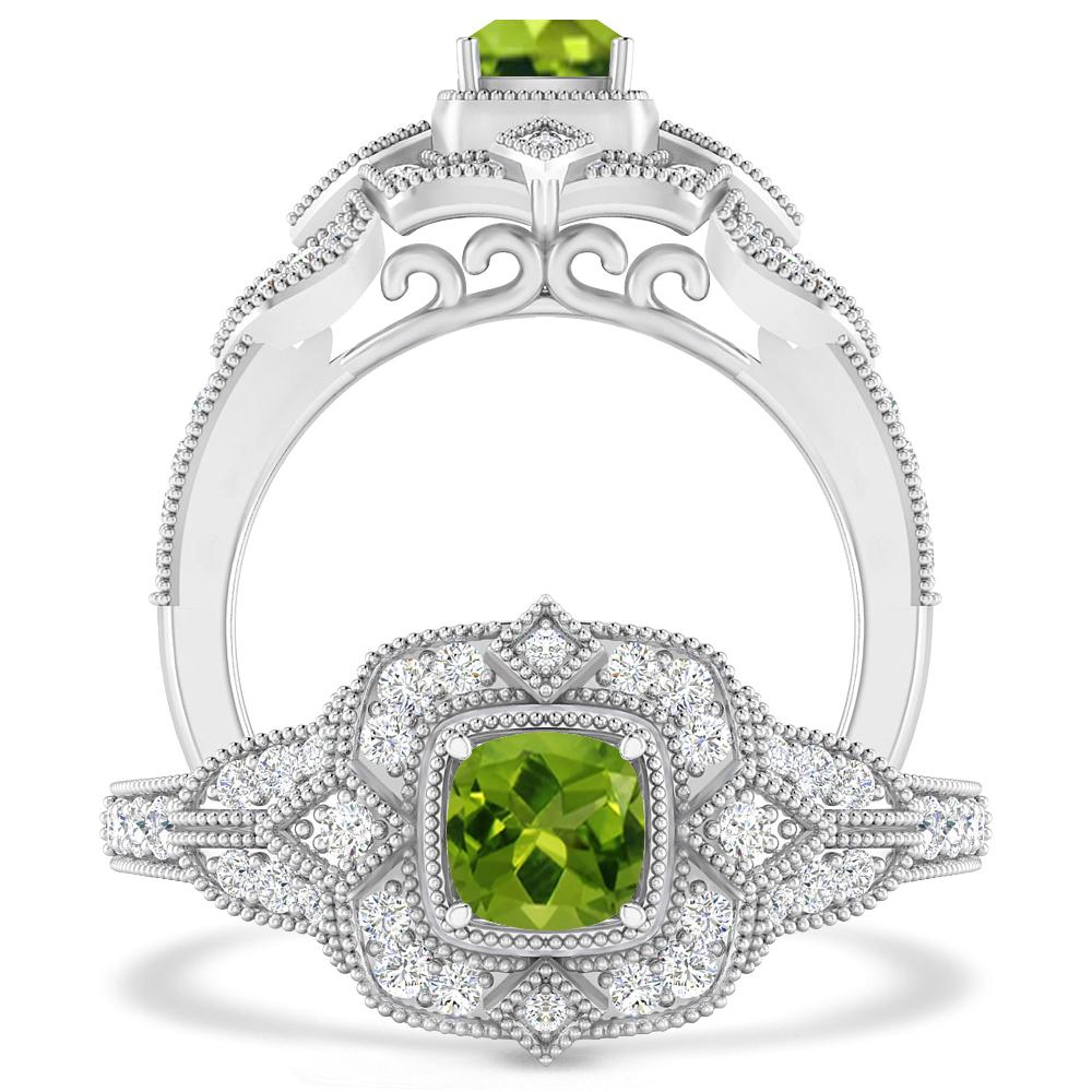 White Gold - Peridot