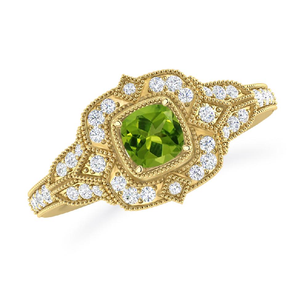 Yellow Gold - Peridot