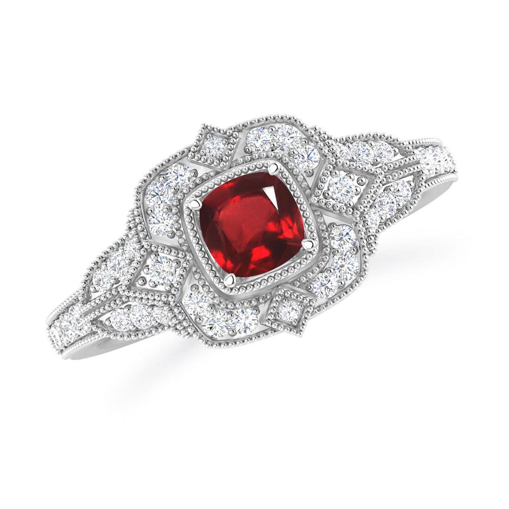 White Gold - Ruby