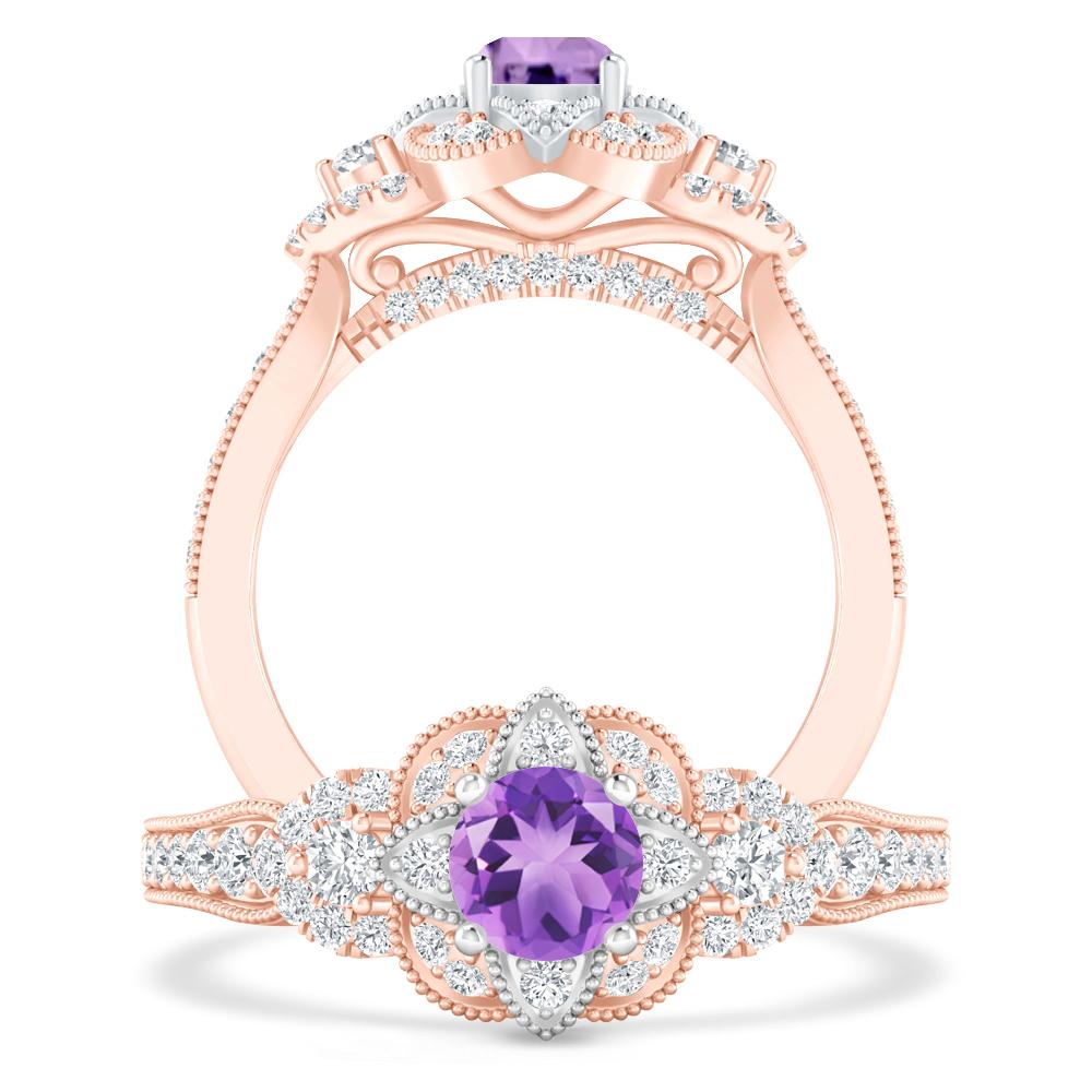 Rose Gold - Amethyst