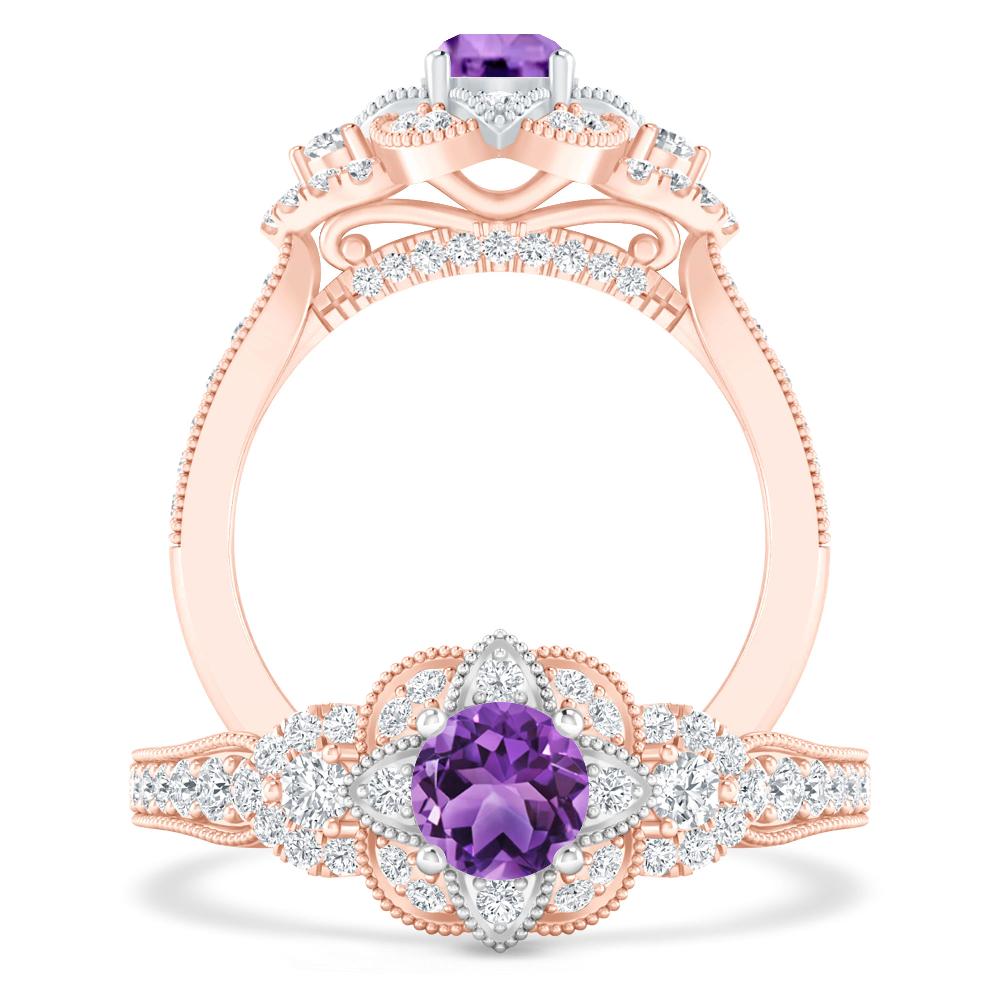 Rose Gold - Amethyst