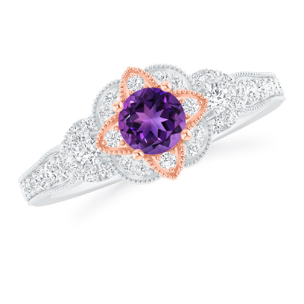 White Gold - Amethyst