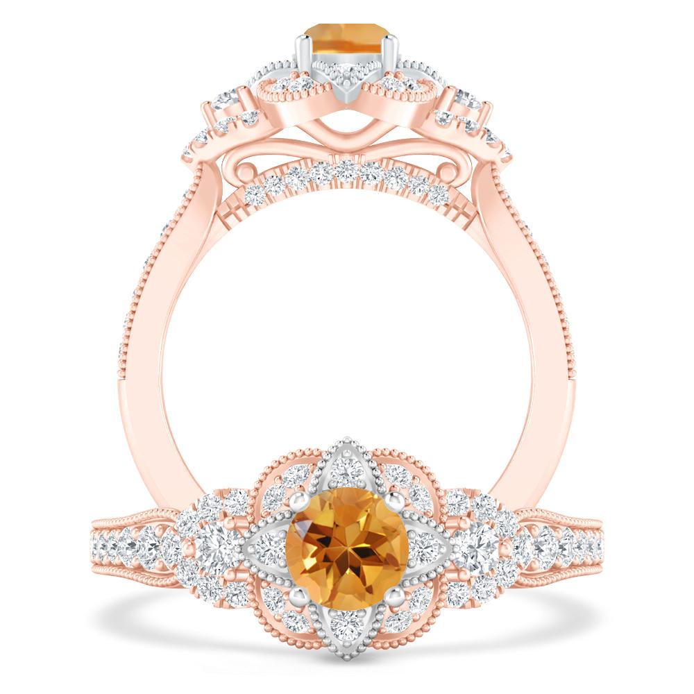 Rose Gold - Citrine